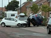 Shortly before 5pm on Sunday, August 2, a Suzuki crashed into two parked cars on St Luke’s Road, in the Pallion area of Sunderland.