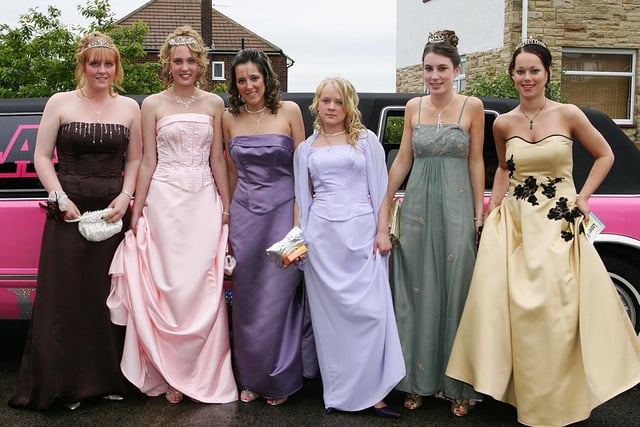 The 2007 prom for these Whitburn Comprehensive School students looked like a colourful occasion with another pink limo for transport.