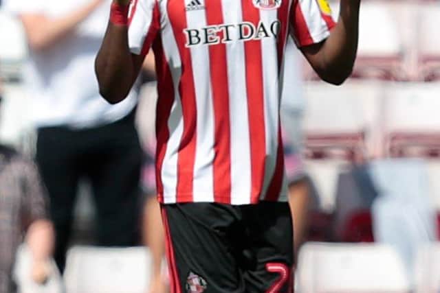 Sunderland's Josh Maja during the Sky Bet League One match at the Stadium of Light, Sunderland.