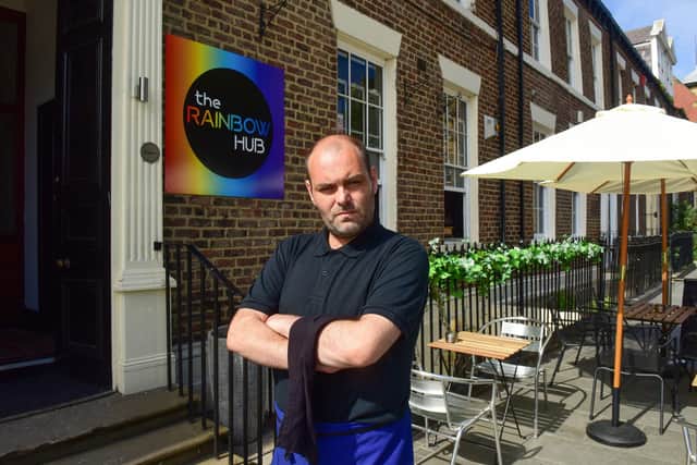 Rainbow Hub Cafe manager, Anthony Pullen, 34, is concerned that the eatery has become a target for thieves.
