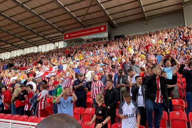 Sunderland fans at Stoke. Picture by FRANK REID