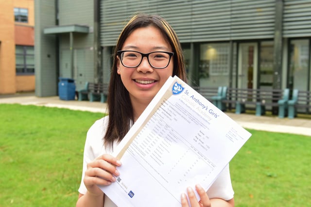 Yu Wei Chen's results were far better than she expected when she collected them at St Anthony's