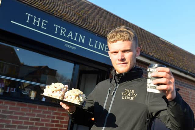 New takeaway The Train Line owner Christian Carney at Seaburn Metro.