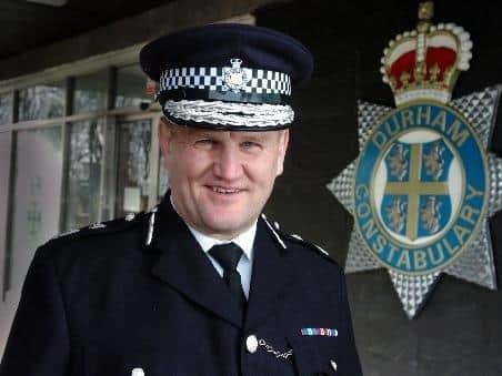 File picture of Mike Barton while he was serving as Durham Constabulary chief constable