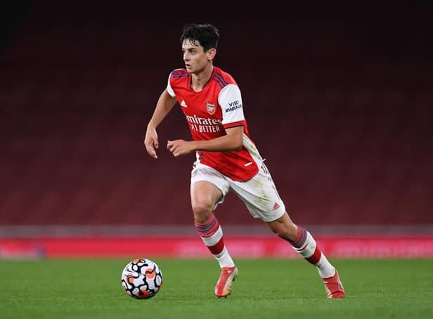Charlie Patino playing for Arsenal Under-23s.