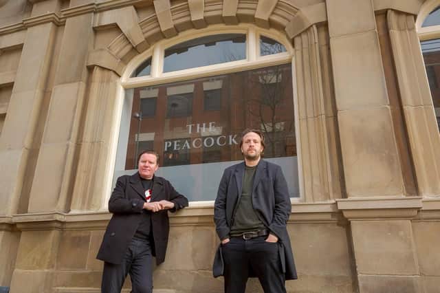 Barry Hyde and Dan Donnelly outside The Peacock in Sunderland Picture: DAVID WOOD