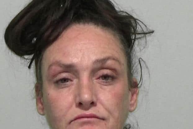 Fowles, 42, of Quayside House, Sunderland, admitted having a bladed article, which put her in breach of a suspended sentence, and assault on an emergency worker. Mr Recorder David Kelly sentenced her to a total of 54 weeks behind bars