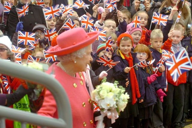 Huge crowds for the Queen's visit to Sunderland in 2009.