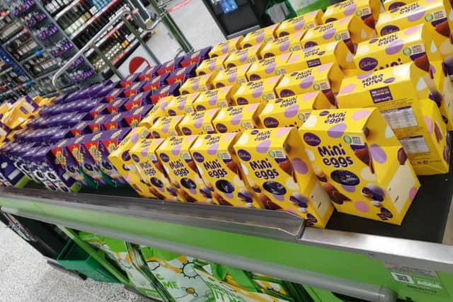 A batch of Easter eggs on their way to children in need last year.