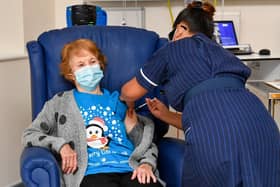 Margaret Keenan (remember the name), aged 90, is the first patient in the United Kingdom to receive the Pfizer/BioNtech covid-19 vaccine.