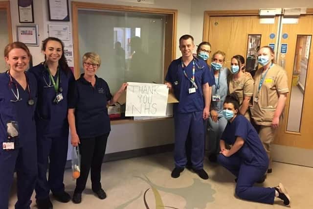 Frontline staff at Sunderland Royal Hospital have been saying thank you to the group