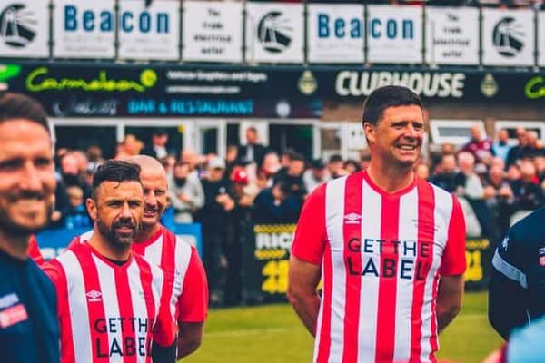 Niall Quinn and Kevin Phillips. Photo courtesy of Ross Johnston and RJX.MEDIA.