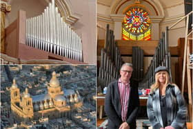 The organ in its new home in Malta.