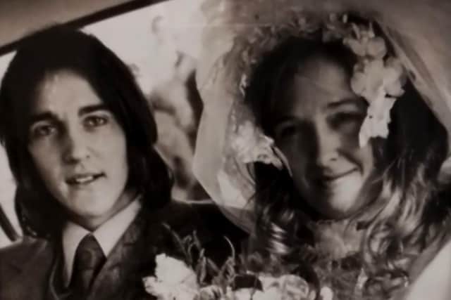Ronnie and Maureen on their wedding day.