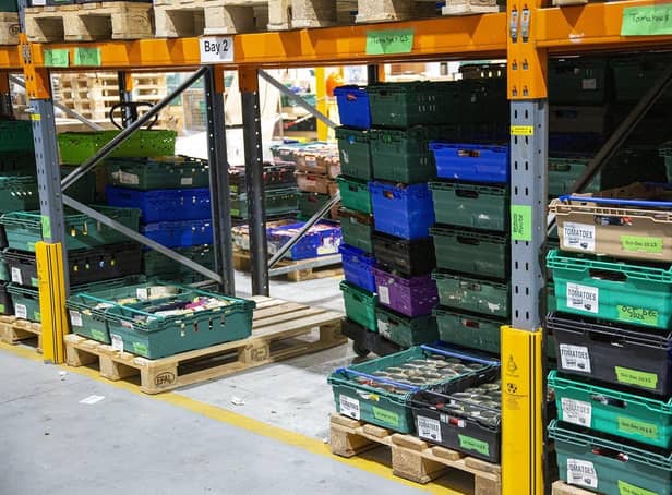 A file picture taken at a food bank.