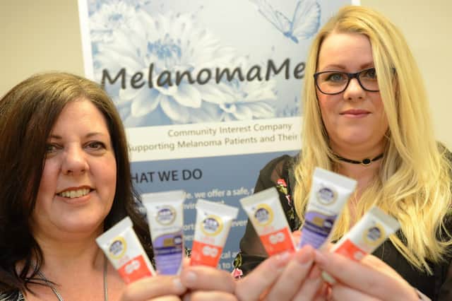 Elaine Taylor and Kerry Rafferty from Melanoma-ME which has been nominated for a Best of Wearside Award.