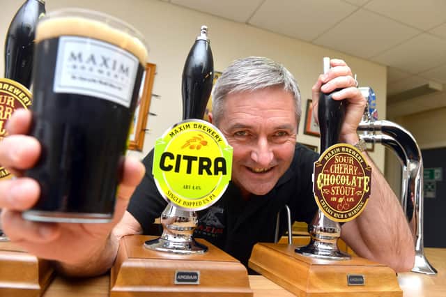 Maxim Brewery managing director Mark Anderson introduces the company's new Citra and Sour Cherry Chocolate Stout beers.