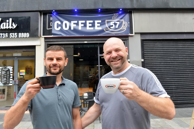 At the end of last year, Sunderland city centre welcomed a new coffee shop. Coffee-lovers Robbie Johnson and Trevor Mitchell opened Coffee 57, named after its address in High Street West, at the heart of major developments taking place around Keel Square.