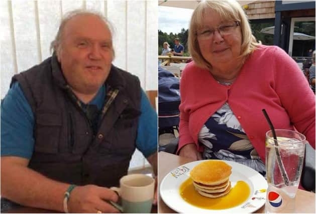 Stewart Graham and Sandra Blake who were found to have had salmonella following their deaths in 2018.