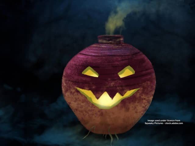 Do you remember carving the turnip for Halloween? It was such hard work!