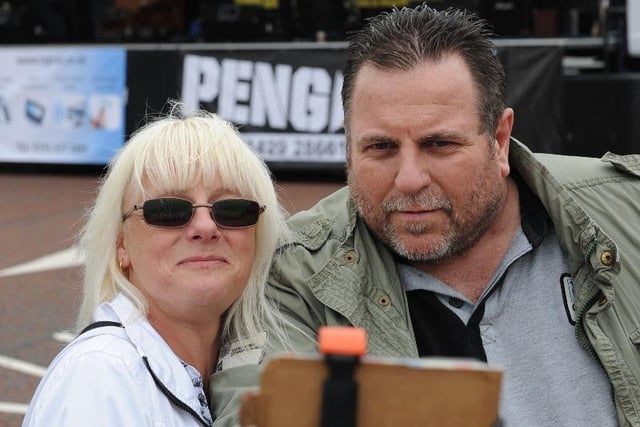 Mandy Johnson and Graham Boyle taking a selfie at the Sunderland Summer Foodfest at the Stadium of Light in 2016.