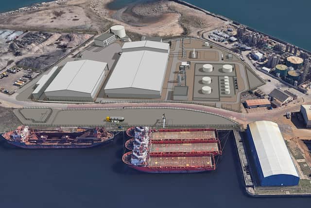 How the plant will look at the Port of Sunderland