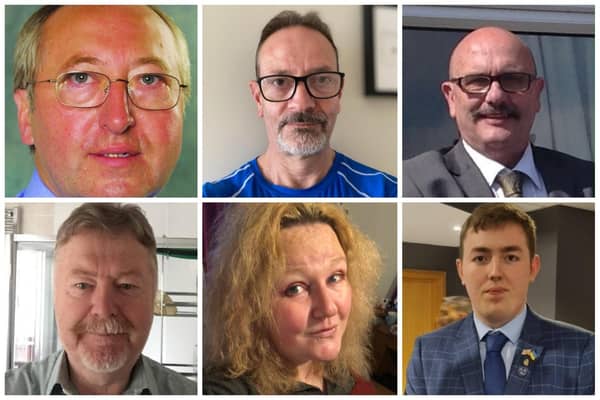 Sunderland City Council Local Election 2024 Candidates Hetton (l-r) Top:  James Blackburn, Ian David Ellis, David Geddis. Bottom: Stephen Holt, Rachel Lowe, Connor Sinclair.