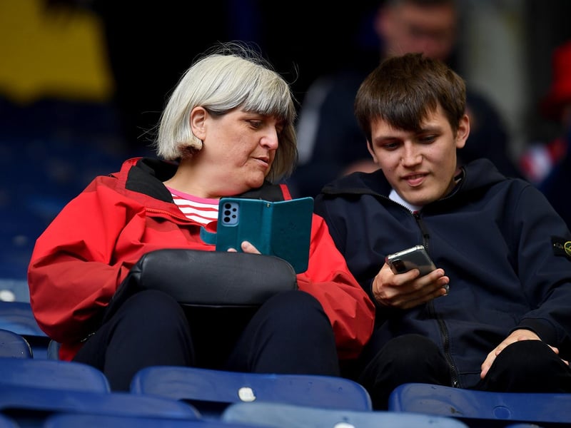 Sunderland fans at Preston North end as the Black Cats lost 2-1 at Deepdale in the Championship.