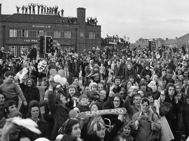 What scene outside The Prospect on Durham Road.