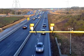 Average speed cameras on the A19, near Testo's roundabout, where motorists are being caught exceeding temporary 40 miles per hour limits.