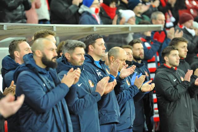 Sunderland staff and players pay tribute to Michael Waggott.