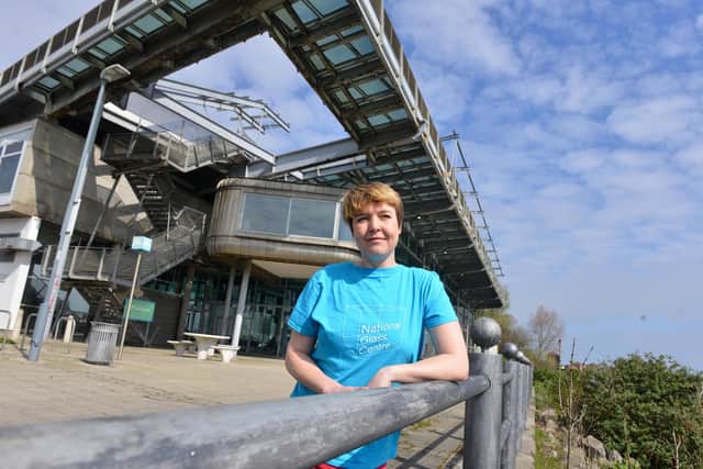 A petition has been launched to save the National Glass Centre. Petition coordinator Jo Howell.
