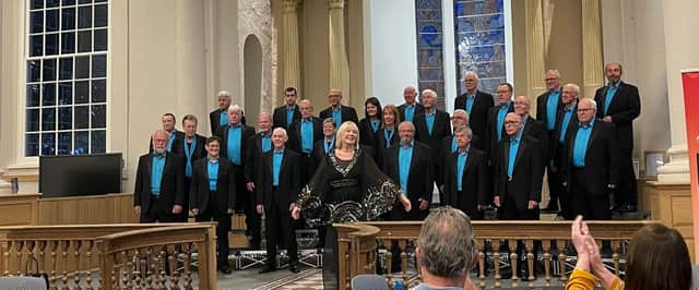 Musical director Susan Jones with Compass A Cappella, who play a Christmas concert in South Shields on December 5, 2023.