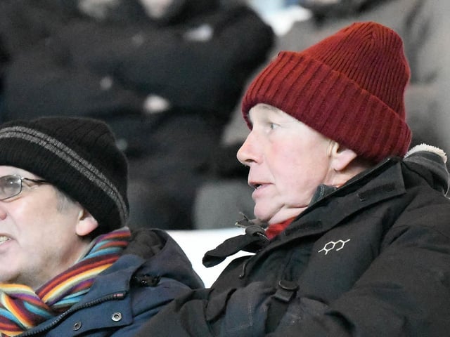 Fans at the Stadium of Light to watch Sunderland's game against West Brom. The Black Cats lost 2-1 after taking a first-half lead through an Amad Diallo penalty.