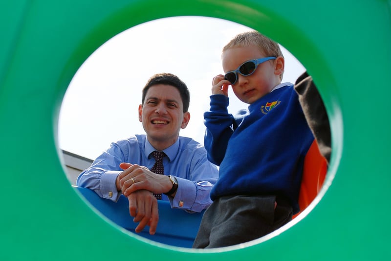 MP David Miliband visited the school 13 years ago. Does this bring back memories?