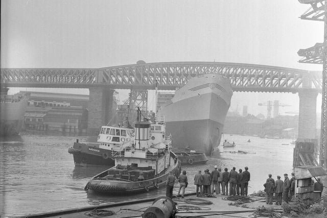 Launch Of Ion Doxfords on 20 August 1970, which was launched at Pallion shipyard of Doxford and Sunderland Ltd.