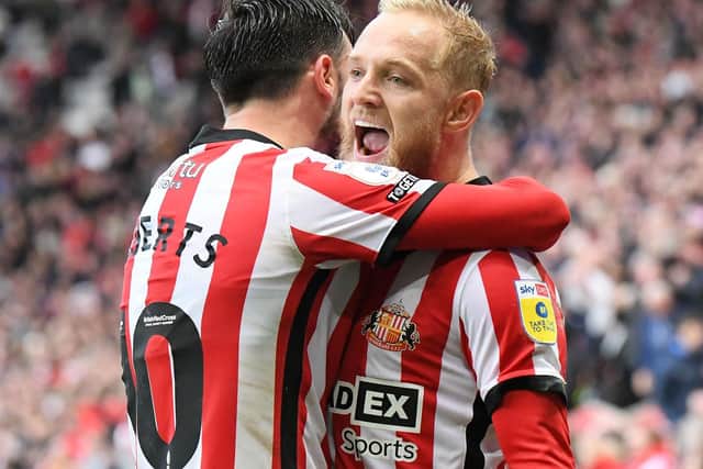 Alex Pritchard and Patrick Roberts playing for Sunderland. Picture by FRANK REID