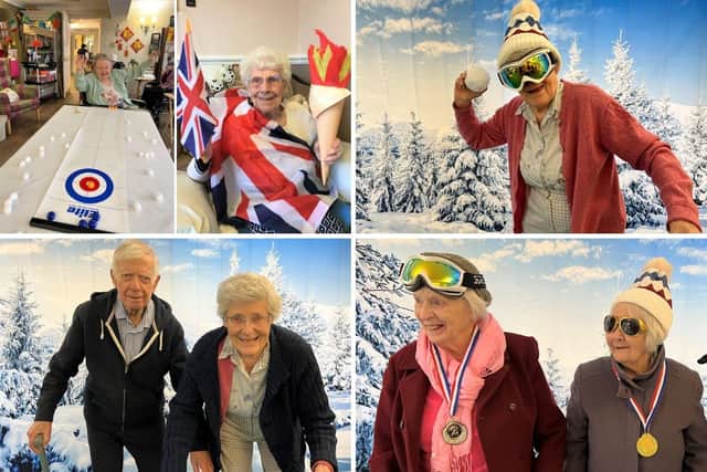 Care home residents have shown they have more than enough slope style as they try their hand at their own versions of the Winter Olympics.