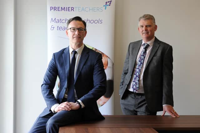 Mike Donnelly, Managing Director of Premier Teachers and Patrick Melia, Chief Executive of Sunderland City Council.