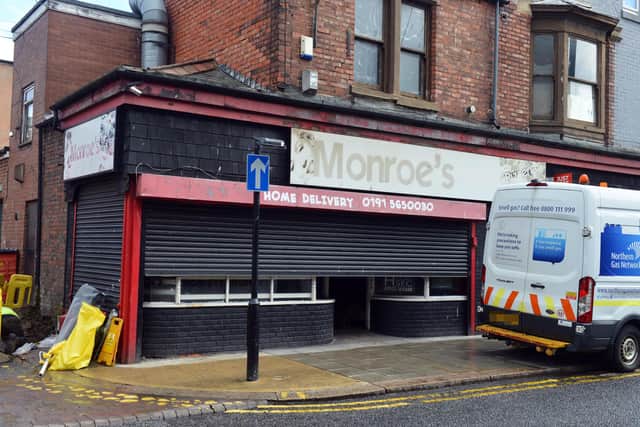 Monroe's takeaway in Stockton Road, Sunderland.