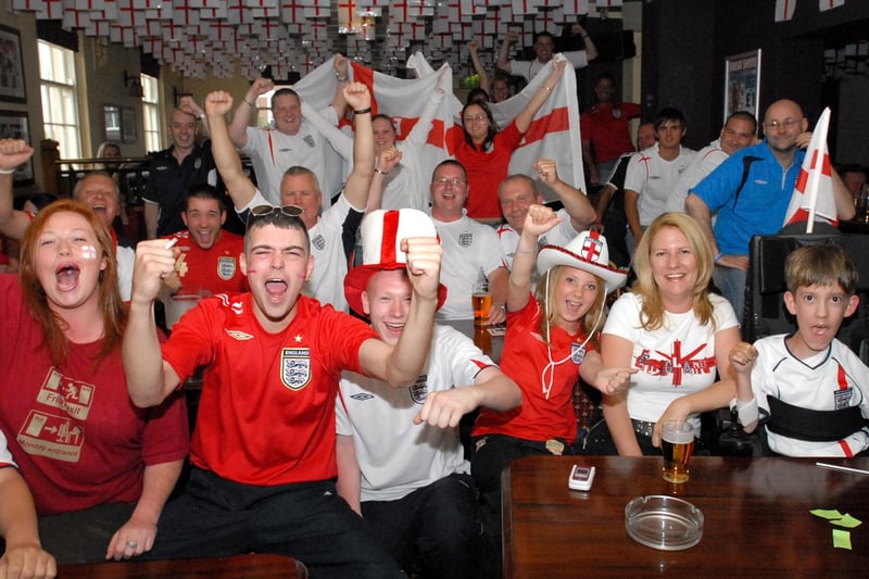 England fans were watching their favourites in action against Sweden at the 2006 World Cup.