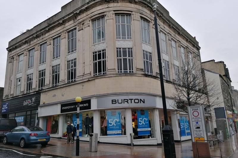 A surprise choice given the art deco features of the building, but it is in dire need of some TLC. With Burton and Dorothy Perkins gone, it does have a promising future - it has been bought, and is scheduled to be turned into a pub.
