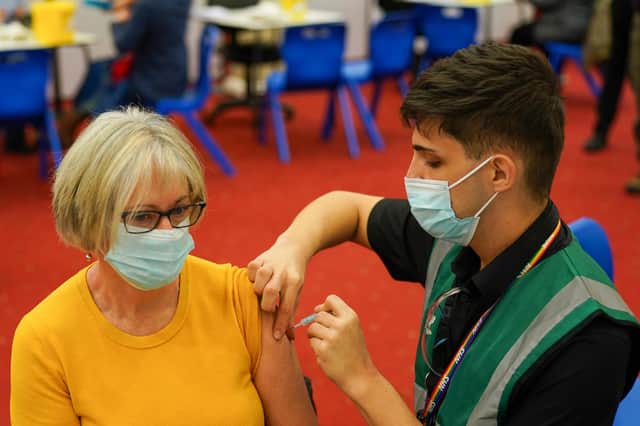 Covid booster vaccines are currently available to anyone aged 40 or over. (Photo by Ian Forsyth/Getty Images)