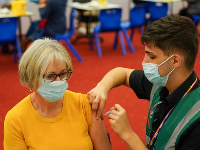 Covid booster vaccines are currently available to anyone aged 40 or over. (Photo by Ian Forsyth/Getty Images)
