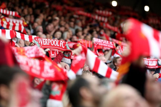 Average league attendance at Anfield this season = 53,268