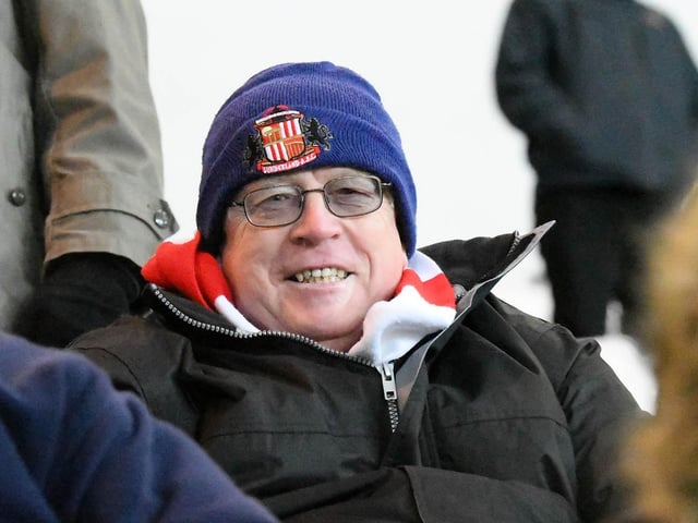 Fans at the Stadium of Light to watch Sunderland's game against West Brom. The Black Cats lost 2-1 after taking a first-half lead through an Amad Diallo penalty.