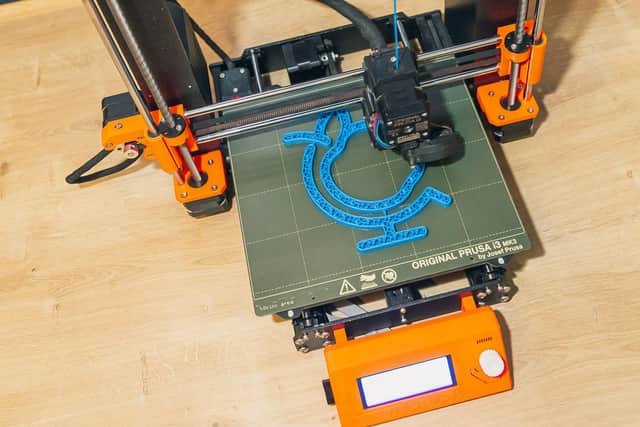 The 3D printer used to create the parts for the Pod projector.

Photograph: Graeme Rowatt.