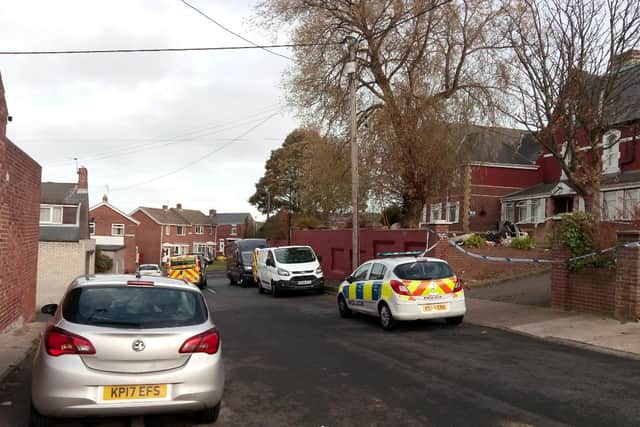 Police on the scene of the blaze at the Manor House Care Home in Easington Lane in November 2018.