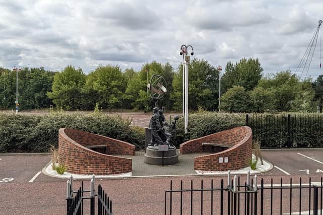 The plaque will be next to the Supporters' Association memorial garden at the fans statue