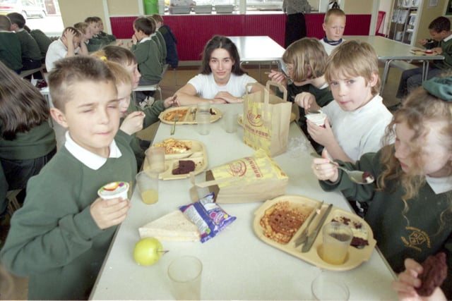 It was School Meals Week when this photo was taken at Broadway Junior School. Recognise anyone?